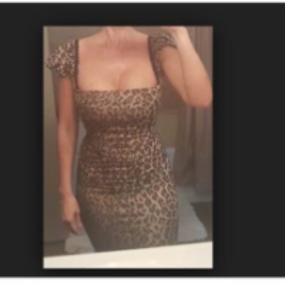 Dolce & Gabbana Dresses & Skirts - Dolce & Gabbana Leopard Print Dress SEXY Midi